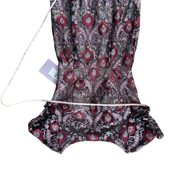 Elegant Purple Patterned Women's Dress - Picture 10 of 10